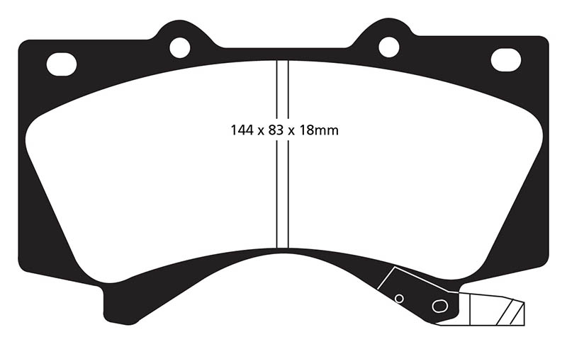 EBC Green Stuff Brake Pads - Front for Toyota Land Cruiser