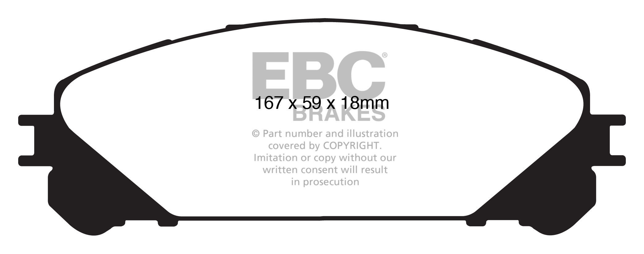 EBC Green Stuff Brake Pads - Front for Lexus RX