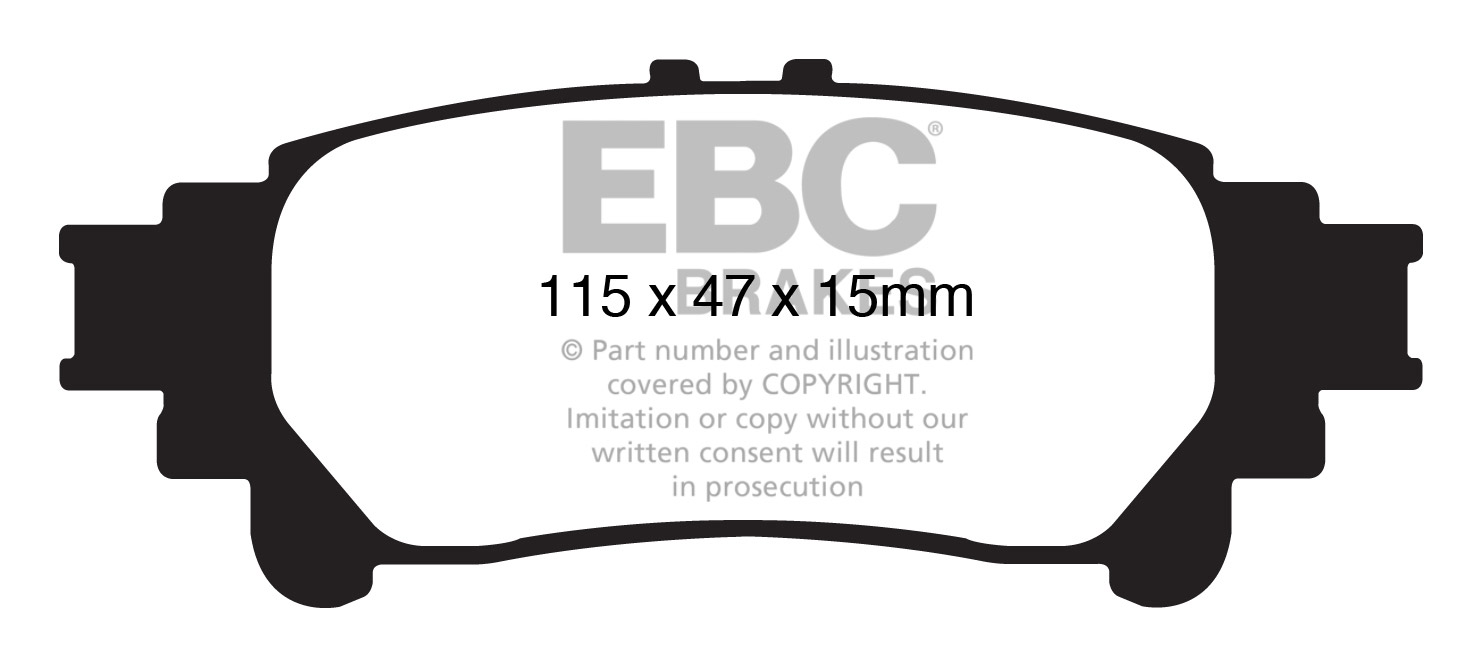 EBC Green Stuff Brake Pads - Rear for Lexus RX