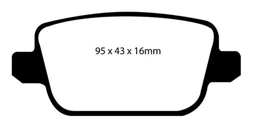 EBC Green Stuff Brake Pads - Rear for Land Rover Freelander