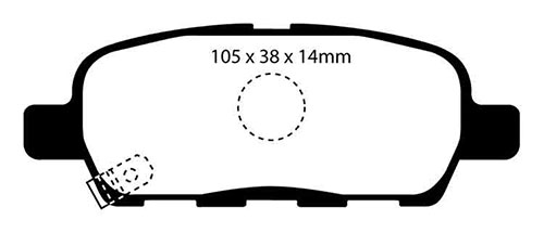 EBC Green Stuff Brake Pads - Rear for Suzuki Grand Vitara