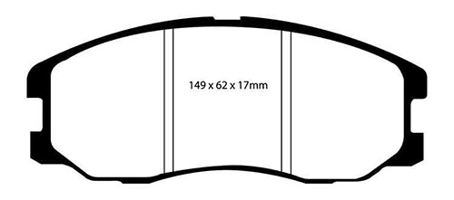 EBC Green Stuff Brake Pads - Front for Chevrolet Captiva