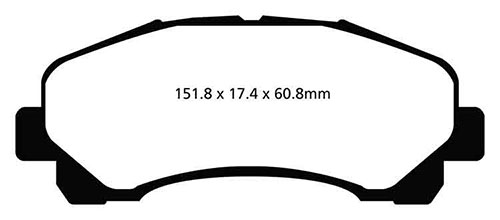 EBC Green Stuff Brake Pads - Front for Isuzu Rodeo