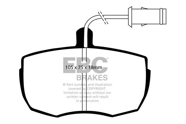 EBC Ultimax Brake Pads - Front for Land Rover Discovery