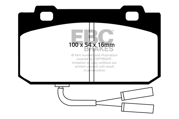 EBC Ultimax Brake Pads - Front for Alfa Romeo 33