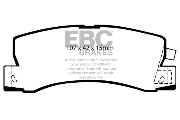 EBC Ultimax Brake Pads - Rear for Toyota Avensis