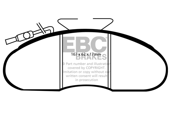 EBC Ultimax Brake Pads - Front for Nissan Cabstar