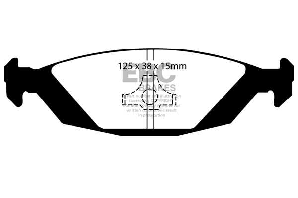 EBC Ultimax Brake Pads - Rear for Saab 900