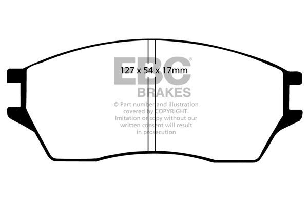 EBC Ultimax Brake Pads - Front for Honda Prelude