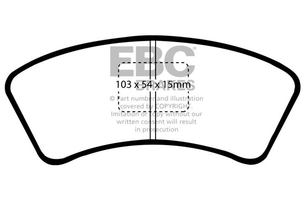 EBC Ultimax Brake Pads - Front for Mazda 323