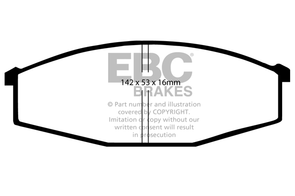 EBC Ultimax Brake Pads - Front for Nissan Cabstar