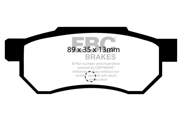 EBC Ultimax Brake Pads - Rear for Honda Integra