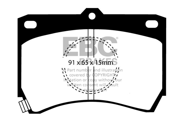EBC Ultimax Brake Pads - Front for Mazda 323