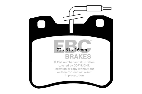 EBC Ultimax Brake Pads - Front for Citroen AX