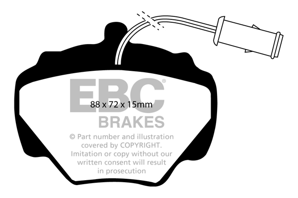 EBC Ultimax Brake Pads - Rear for Land Rover Discovery