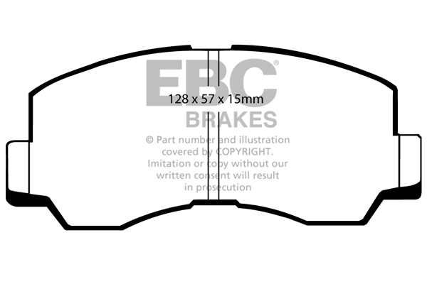 EBC Ultimax Brake Pads - Front for Mitsubishi Galant