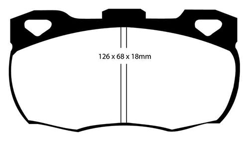 EBC Green Stuff Brake Pads - Front for Land Rover Defender