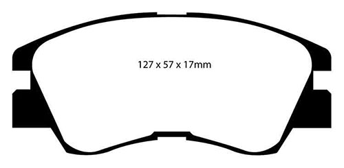 EBC Green Stuff Brake Pads - Front for Mitsubishi Shogun