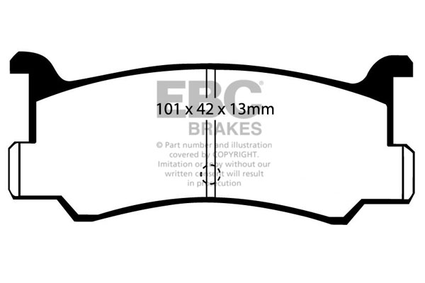 EBC Ultimax Brake Pads - Rear for Mazda MX-3