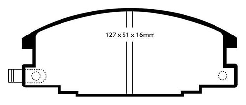 EBC Green Stuff Brake Pads - Front for Isuzu Trooper
