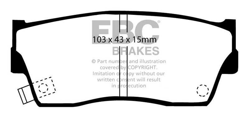 EBC Green Stuff Brake Pads - Front for Suzuki X-90