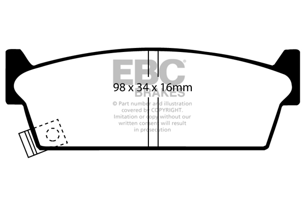 EBC Ultimax Brake Pads - Rear for Nissan 200SX