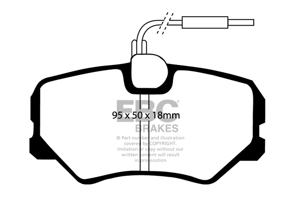 EBC Ultimax Brake Pads - Front for Peugeot 405