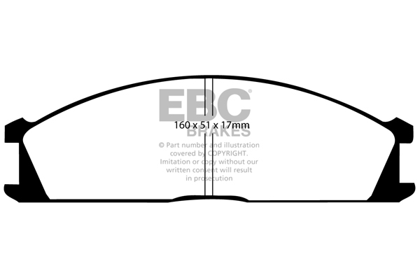 EBC Ultimax Brake Pads - Front for Nissan Navara