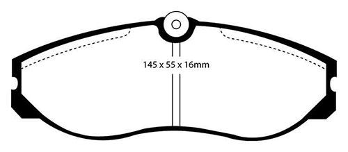 EBC Green Stuff Brake Pads - Front for Ford Maverick