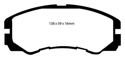 EBC Green Stuff Brake Pads - Front for Isuzu Trooper