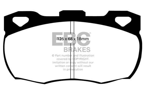 EBC Ultimax Brake Pads - Front for Land Rover Defender