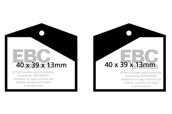 EBC Ultimax Brake Pads - Rear for TVR Tasmin