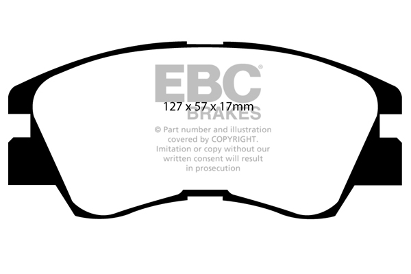 EBC Ultimax Brake Pads - Front for Mitsubishi L200