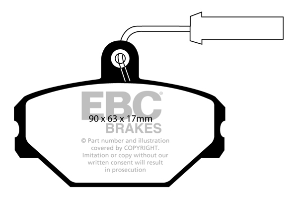 EBC Ultimax Brake Pads - Front for Fiat Tipo