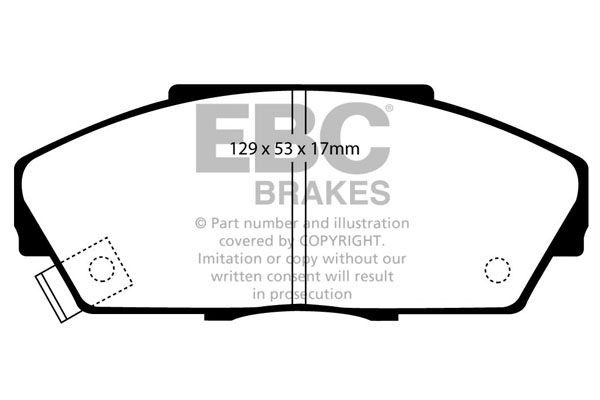 EBC Ultimax Brake Pads - Front for Honda Integra
