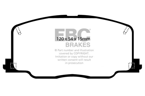EBC Ultimax Brake Pads - Front for Toyota Celica