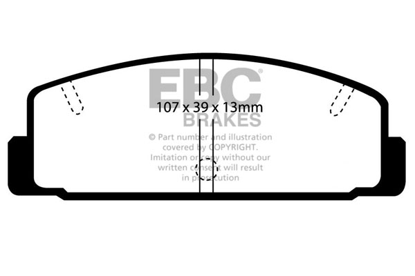 EBC Ultimax Brake Pads - Rear for Mazda 6