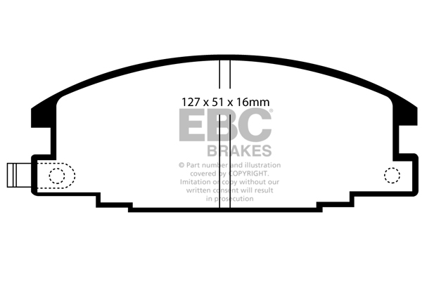 EBC Ultimax Brake Pads - Front for Isuzu Rodeo