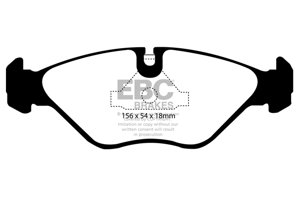 EBC Ultimax Brake Pads - Front for Saab 9000