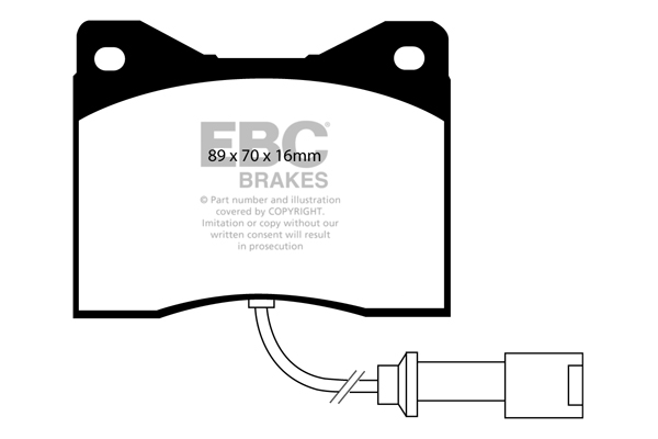 EBC Ultimax Brake Pads - Front for Ford Sierra