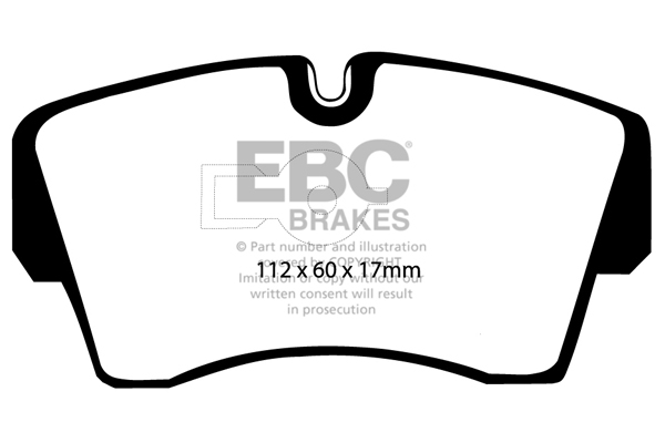 EBC Ultimax Brake Pads - Front for Vauxhall Carlton