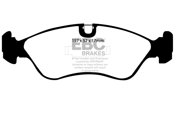 EBC Ultimax Brake Pads - Front for Vauxhall Astra Mk 3 (F)