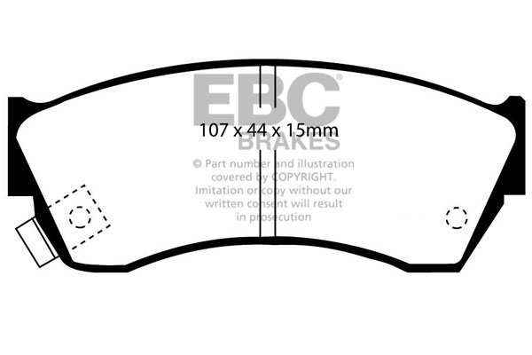EBC Ultimax Brake Pads - Front for Suzuki Swift