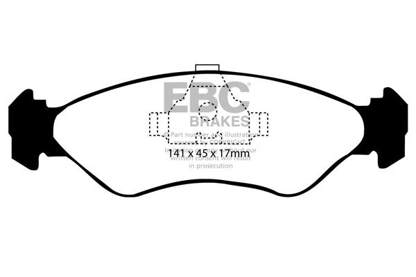 EBC Ultimax Brake Pads - Front for Ford Fiesta Mk 3