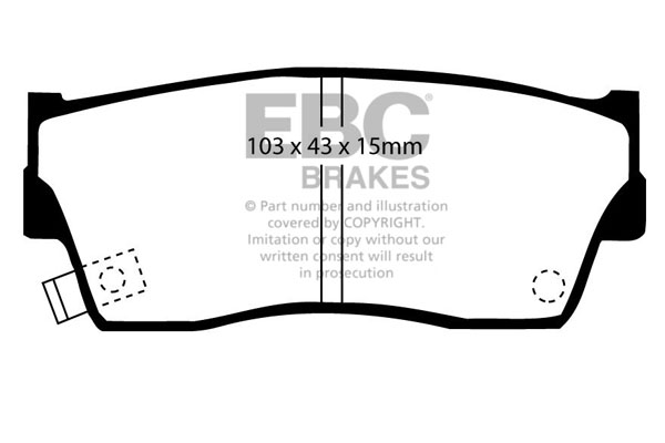 EBC Ultimax Brake Pads - Front for Suzuki Vitara
