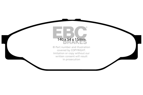 EBC Ultimax Brake Pads - Front for Toyota Hilux