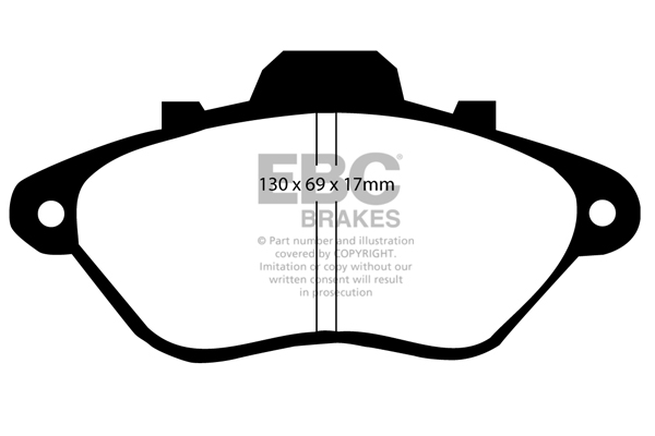 EBC Ultimax Brake Pads - Front for Peugeot 605