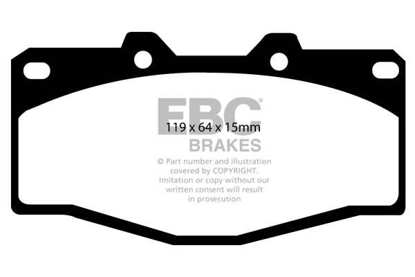EBC Ultimax Brake Pads - Front for Toyota Hilux