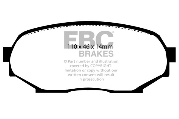 EBC Ultimax Brake Pads - Front for Mazda MX-5