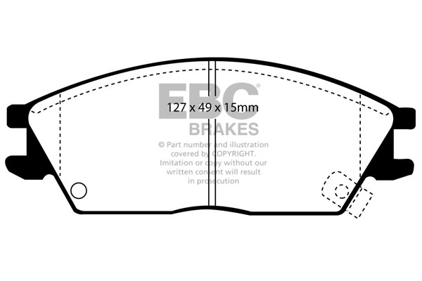 EBC Ultimax Brake Pads - Front for Hyundai Coupe